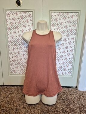 all in motion Tan/Brown Ribbed Tank Top Size M